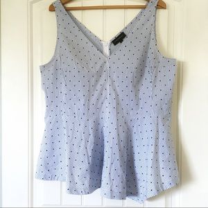 Layne Bryant Pinstripe Sleeveless Blouse